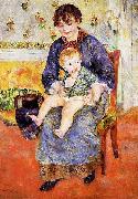 Pierre Auguste Renoir Mere et enfant Spain oil painting artist